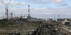 Fabrik in der Arktis.