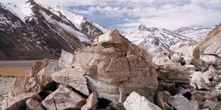 Ein Steinwüste von alpinem Zuschnitt