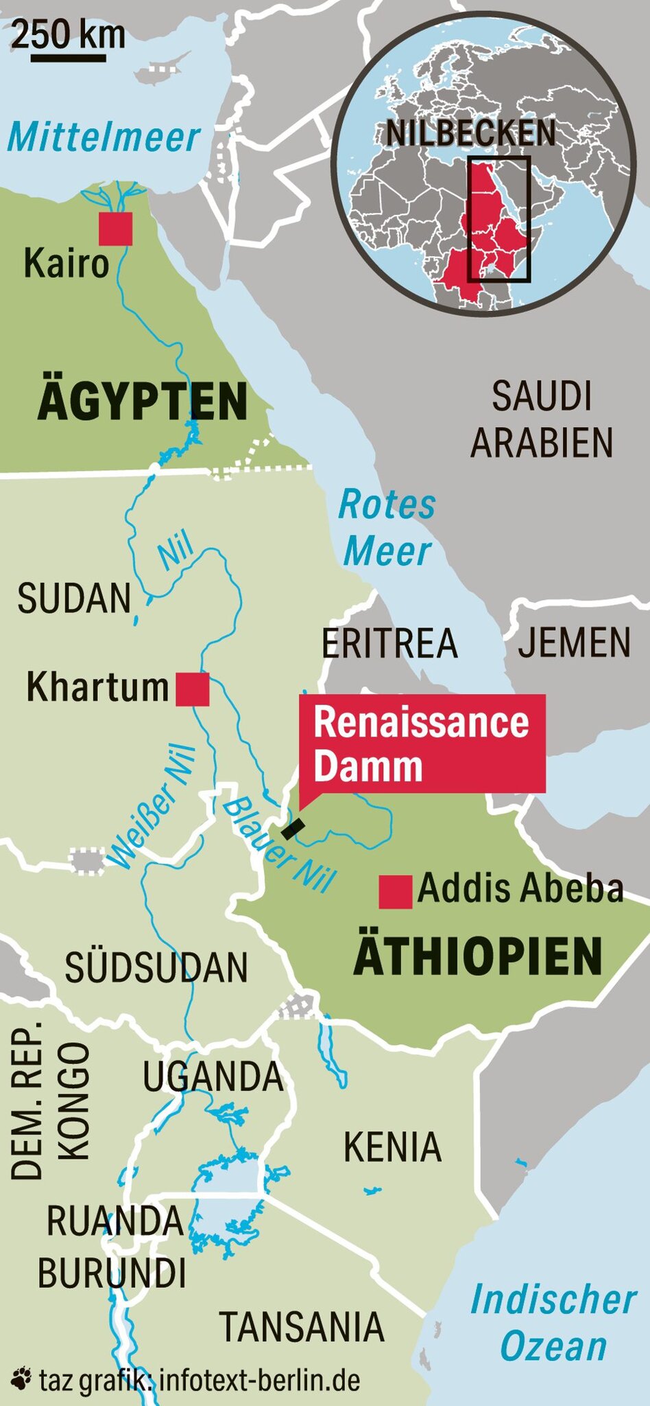 Konflikt Zwischen Athiopien Und Agypten Es Wird Ernst Am Blauen Nil Taz De