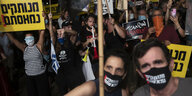 Gegen Korruption und Corona: Demo in Israel.