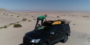 Rainer Baake in Namibia.