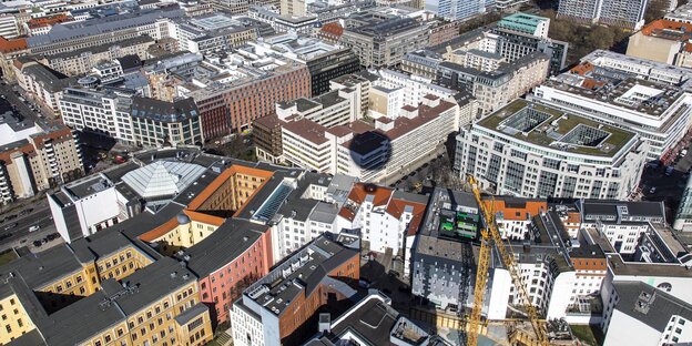 Luftbild von Berlin Mitte