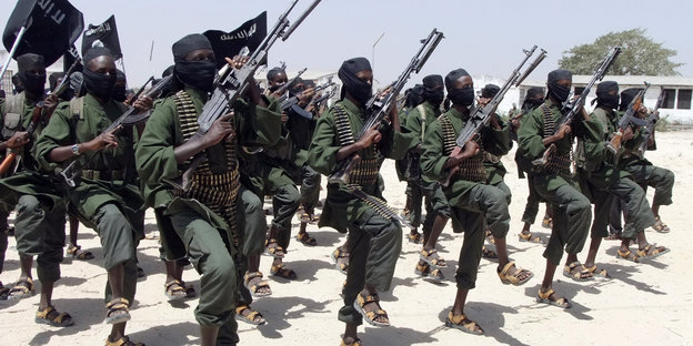 Al-Shabaab-Miliz beim Training