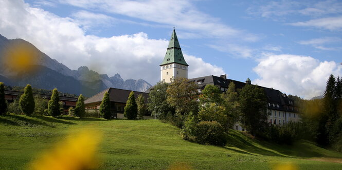 Ohne Protestcamp: Schloss Elmau.