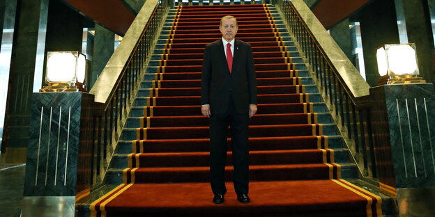 Tayyip Erdogan in seinem Palast