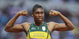 Caster Semenya in Siegerpose