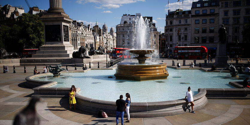 Leere auf Trafalgar Square