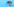 durch das Loch einer blauen Papierwand schaut eine Frau