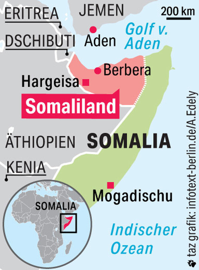 Karte von Somaliland