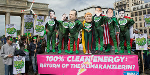 Klimaschutz-Demonstranten am Brandenburger Tor