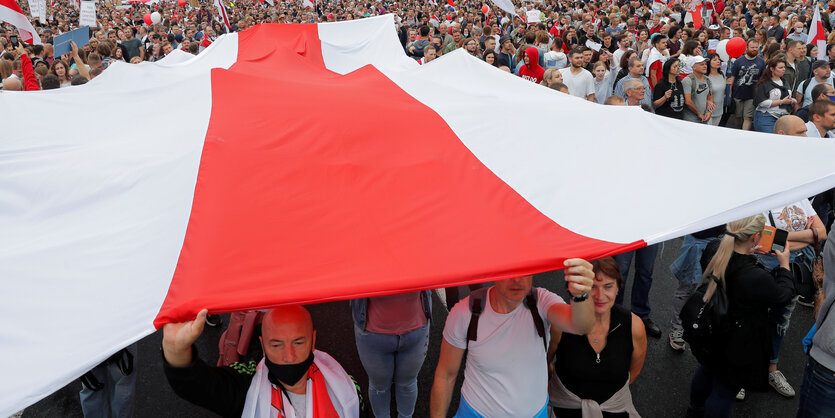 Protest in Minsk gegen die Regierung