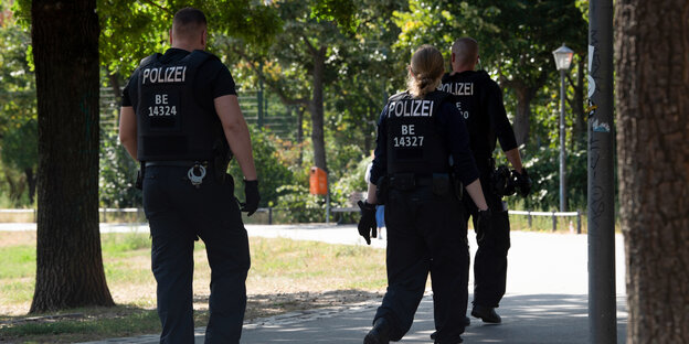 Polizeistreife im Görlitzer Park