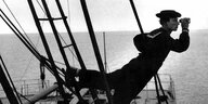 Filmstill: Buster Keaton in "The Navigator"