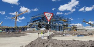 Baustelle der Mine Antepaccay in Peru