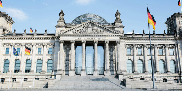 Der Bundestag im Reichstagsgebäude.