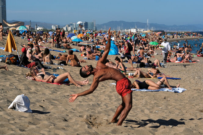 Strandvergnügen in Barcelona