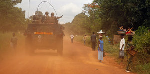 Französische Soldaten in Bangui