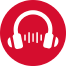 Ein Kopfhörer - das Symbol der Podcasts der taz