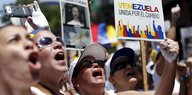 Demonstrantinnen in Venezuelas Hauptstadt Caracas