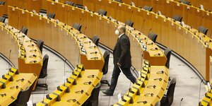 Sitzreihen im Europaparlament