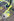 greller gelber Eselskopf, surreal gemalt