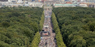 Luftbild einer Menschenmenge