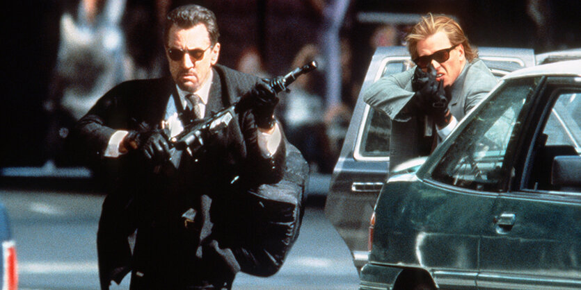 Al Pacino und Val Kilmer im Film "Heat" von Michael Mann: