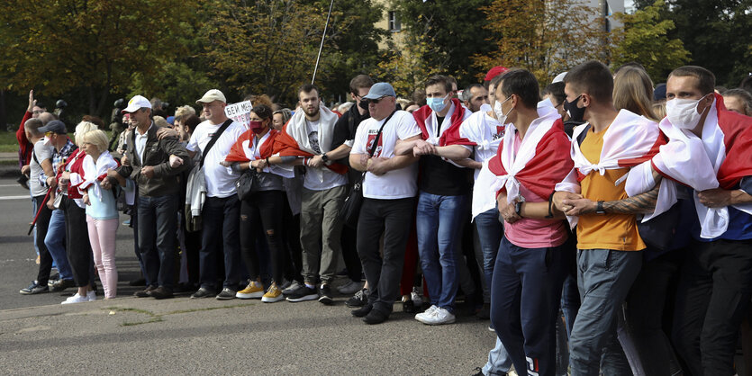 Protestierende in Belarus