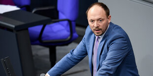 Marco Wanderwitz (CDU), Ostbeauftragter der Bundesregierung, bei einer Rede im Bundestag