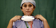 Portrait einer italienischen Krankenschwester