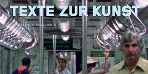 Titelbild von texte zur Kunst, Menschen in U-Bahn