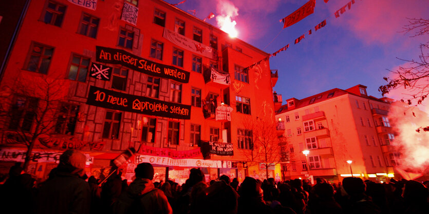 Proteste in der Liebigstraße 2011