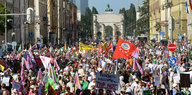 Demonstranten in München