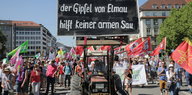 Demonstration gegen G7 in München.
