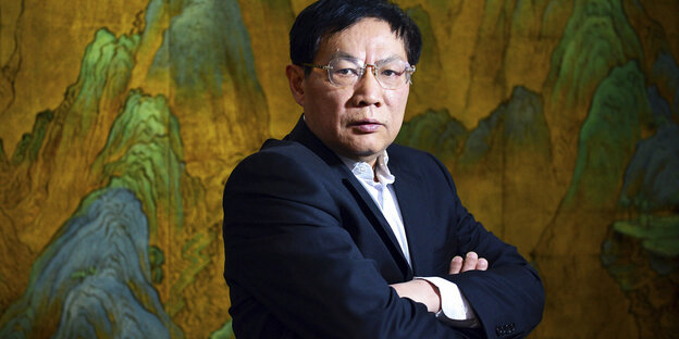 Porträt des chinesischen Immobilien-Miliardärs Ren Zhiqiang