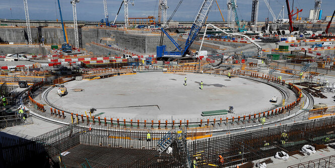 Baustelle für ein Atomkraftwerk