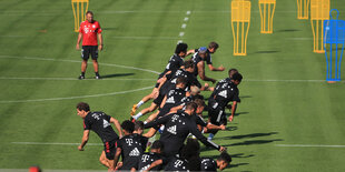 Fußballtraining beim FC Bayern München