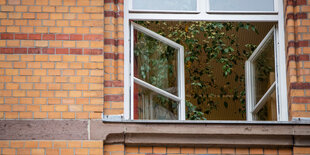 Fenster mit geöffneten Flügeln