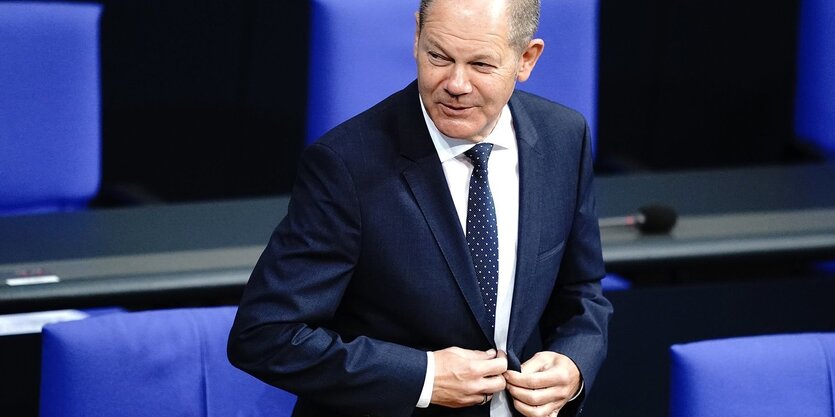 Olaf SCholz im Bundestag