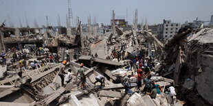 Trümmer Rana Plaza