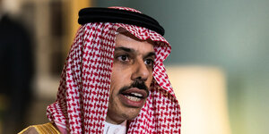 Außenminister Faisal bin Farhan Al Saud.
