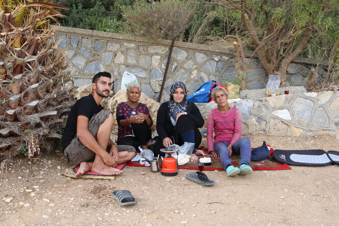 Familie am Strand