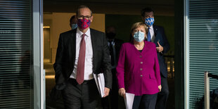 Müller, Merkel und Söder.