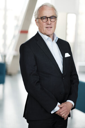 Rüdiger von Fritsch im taz-Gebäude Rüdiger von Fritsch im taz-Gebäude