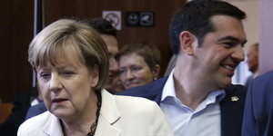 Angela Merkel und Alexis Tsipras