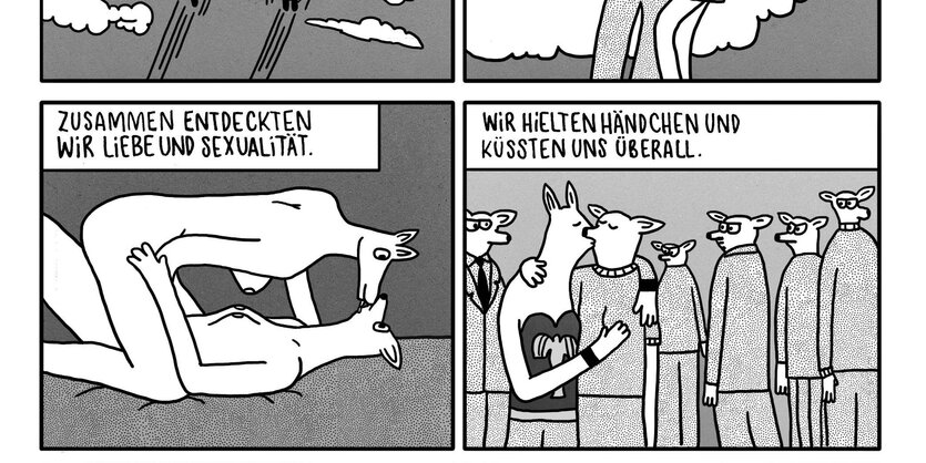 Tierische Sexszene im Comic