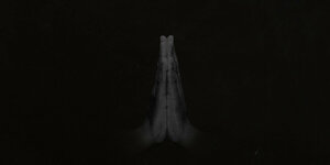 Betende Hände, grau auf schwarzem Grund, Cover des neuen Sault-Albums. Die Band lässt sich nicht fotografieren