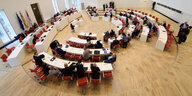 Der Plenarsaal des Landtags Brandenburg