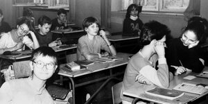 eine Schulklasse 1984 in Ostberlin