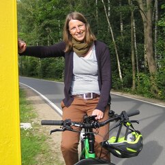 Jana Kühl auf dem Rad